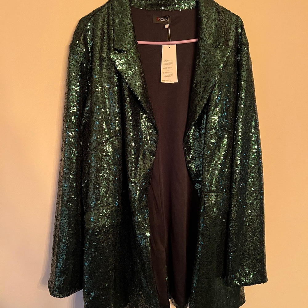 Yours clothing Green sequin jacket - Taylor Swift Reputation plus size